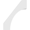 Ekena Millwork 4-in. W x 22-in. D x 28-in. H Westlake Architectural Grade PVC Knee Brace BRCP04X22X28WTL - alternate 3